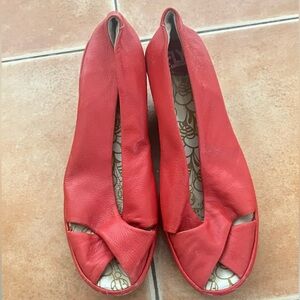 Fly London Women's Vibrant Red Heels